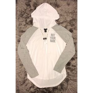 No Your Babe Light Hoodie